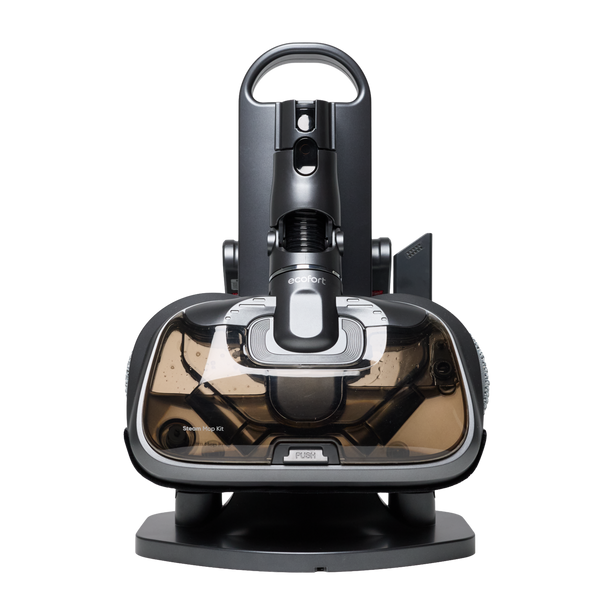 ecoQ CleanVac Station – Tiefenhygiene mit Dampf und UV-Licht, intelligente Reinigung und automatische Beutelentleerung in kompakter Station