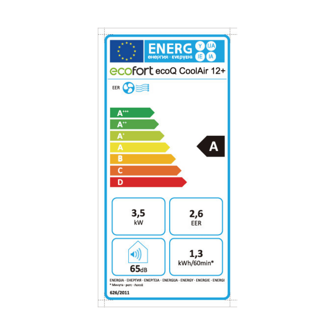 ecoQ CoolAir 16 | Mobiles Klimagerät mit WiFi (16000 BTU) | ecofort.ch