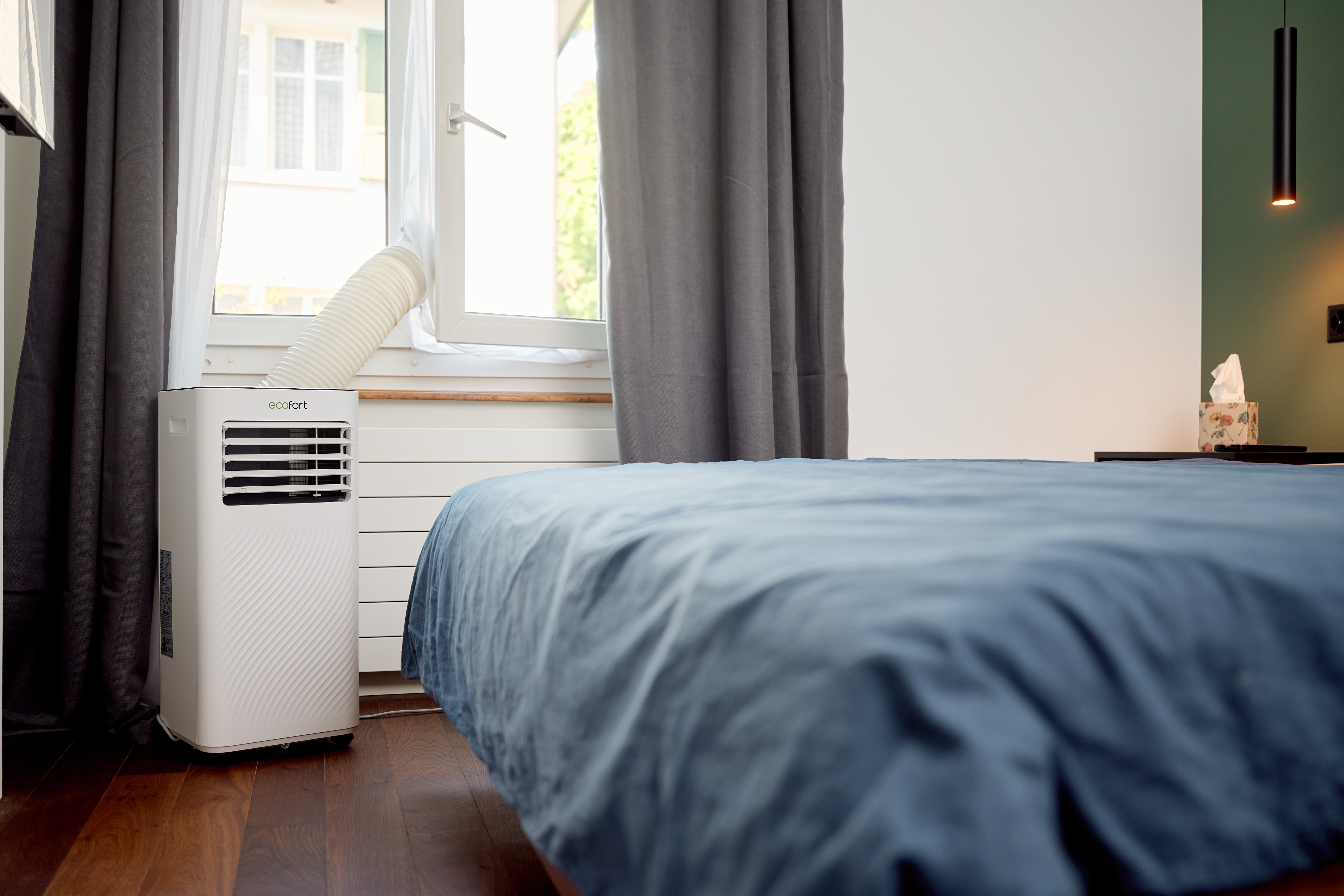 Climatiseur mobile ecoQ CoolAir 9 | Efficacité A, Wi-Fi | ecofort.ch