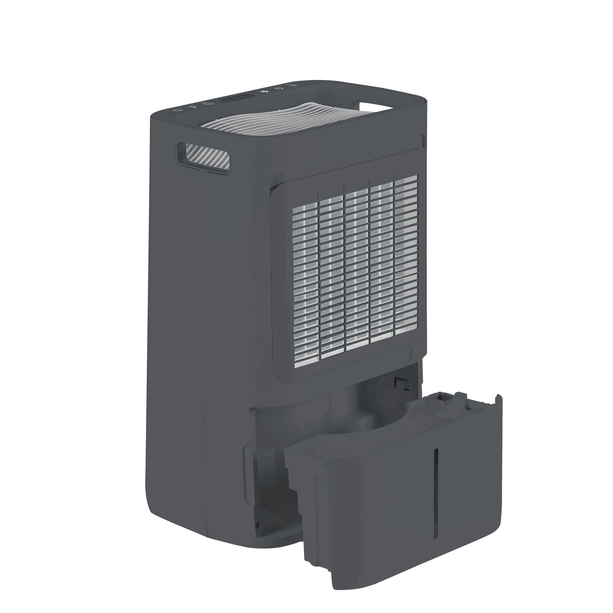 ecoQ DryAir 20L Energy Saver – Cool Gray, kraftvoller Raumentfeuchter mit wenig Stromverbrauch, extra leise, TCS Testsieger