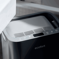 ecoQ DryAir 20L Energy Saver – Cool Gray, energieeffizient und leise, eleganter Testsieger TCS, für Räume bis 50 m²