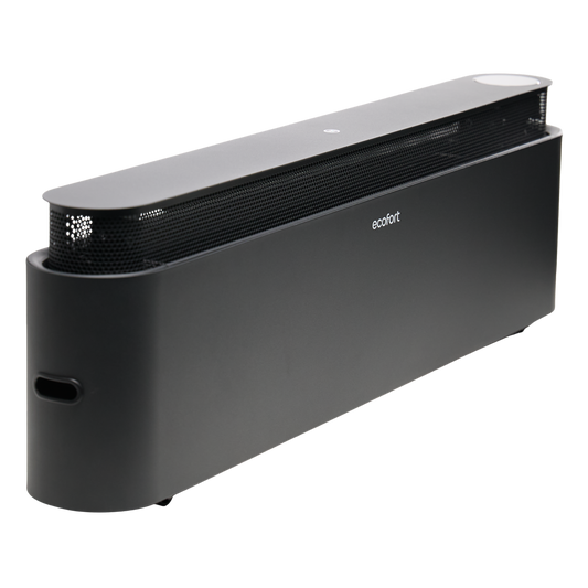 ecoQ HeatUp Monolith 2200 – Premium-Heizlösung im eleganten Design, verbindet starke Leistung mit stilvollem Auftritt im Wohnraum