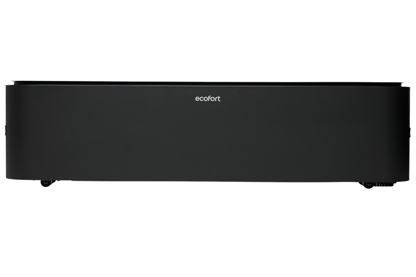 ecoQ HeatUp Monolith 2200 – elegantes Lowboard-Heizgerät mit ruhigem Betrieb und automatischem Luftauslass für höchsten Komfort