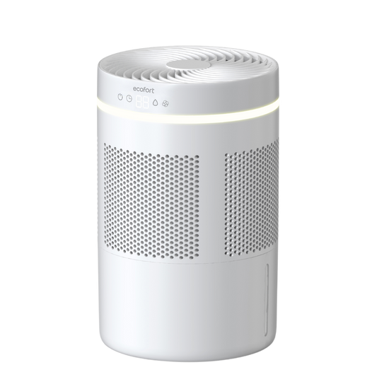 ecoQ HumidAir E300+ Luftbefeuchter für Räume bis 40 m² – ultra-leise mit waschbarem Filter für gesunde Raumluft