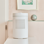 ecoQ HumidAir E300+: Geräuscharm, effizient & nachhaltig – mit waschbarem Filter für saubere Luft in mittelgrossen Räumen.