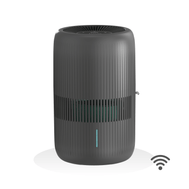 ecoQ HumidAir E600+ Black: Smarter Luftbefeuchter für bis zu 80 m² – leise, leistungsstark & energieeffizient mit App-Steuerung.