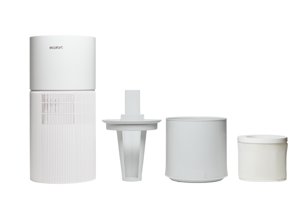 ecoQ HumidAir E900 – UV-Sterilisation und Sprühsystem statt stehendes Wasser, für saubere, frische Luft im ganzen Zuhause