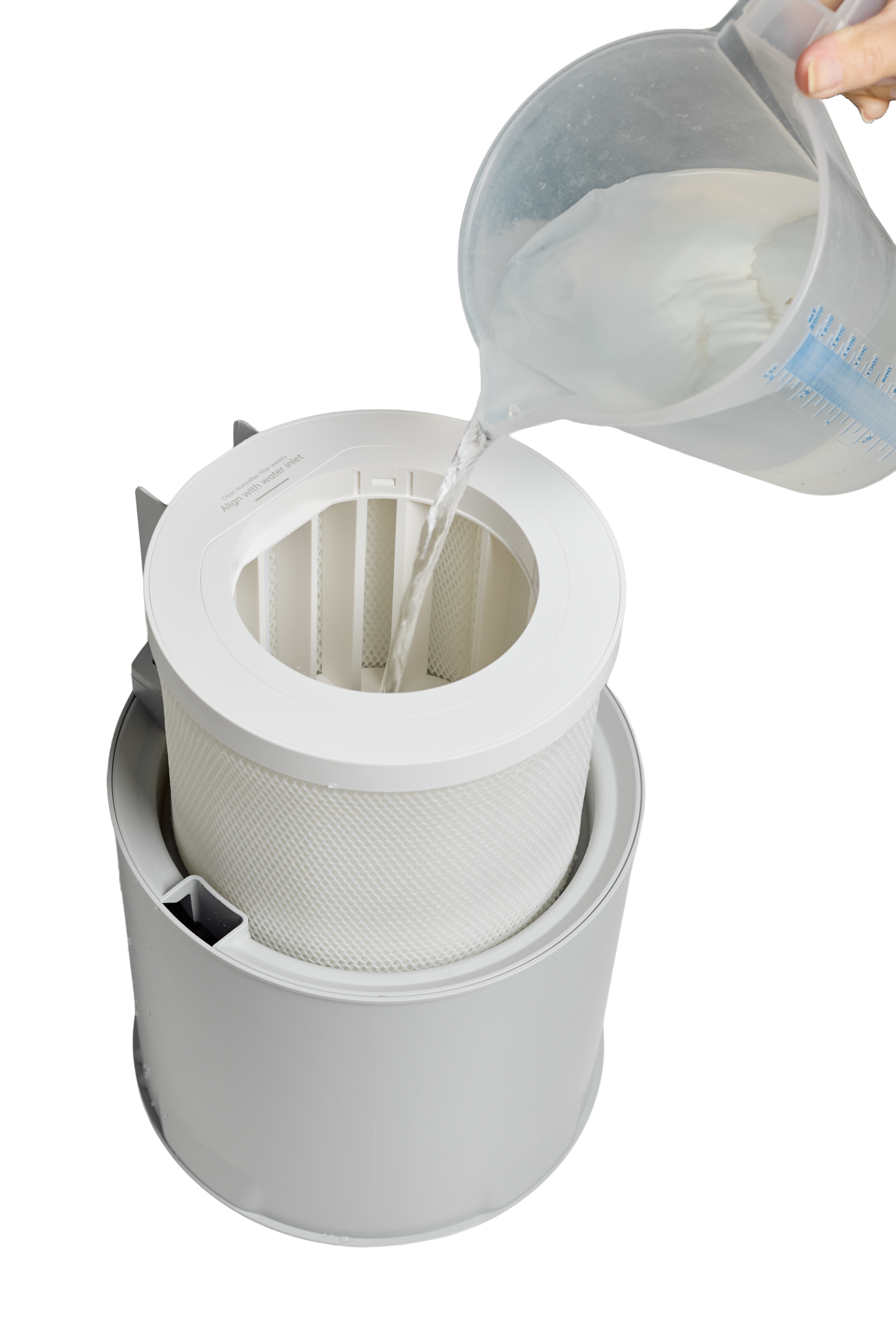 ecoQ HumidAir E900 – extragrosse Verdunstungsfläche für schnelle, gleichmässige Luftbefeuchtung in der ganzen Wohnung