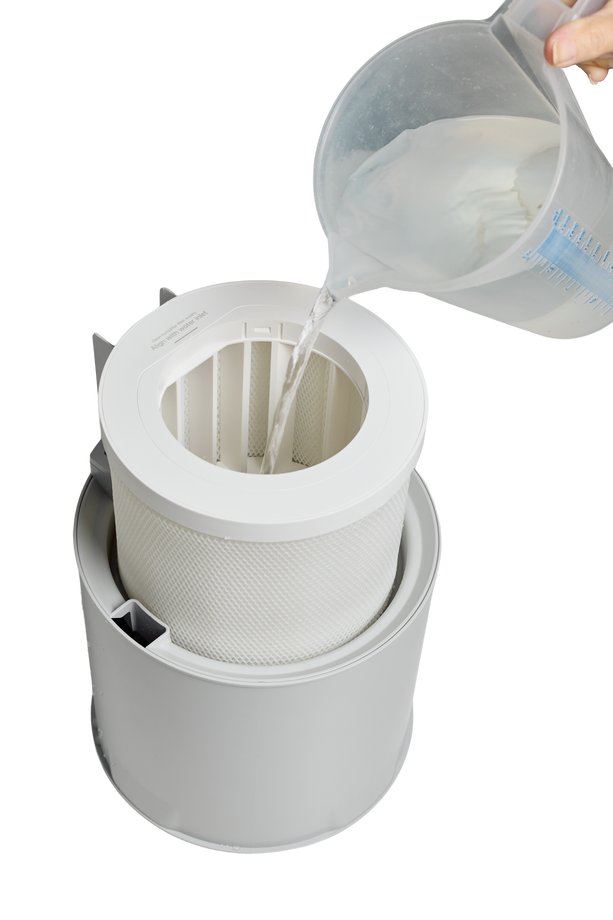 ecoQ HumidAir E900 – extragrosse Verdunstungsfläche für schnelle, gleichmässige Luftbefeuchtung in der ganzen Wohnung