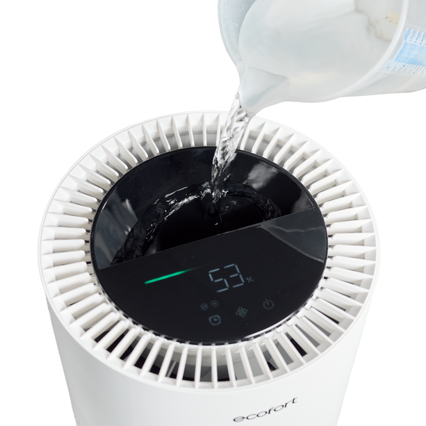 ecoQ HumidAir E900 – Verdunster der Extraklasse: keimfrei, effizient und mit AquaPure UV-System für frische, saubere Raumluft