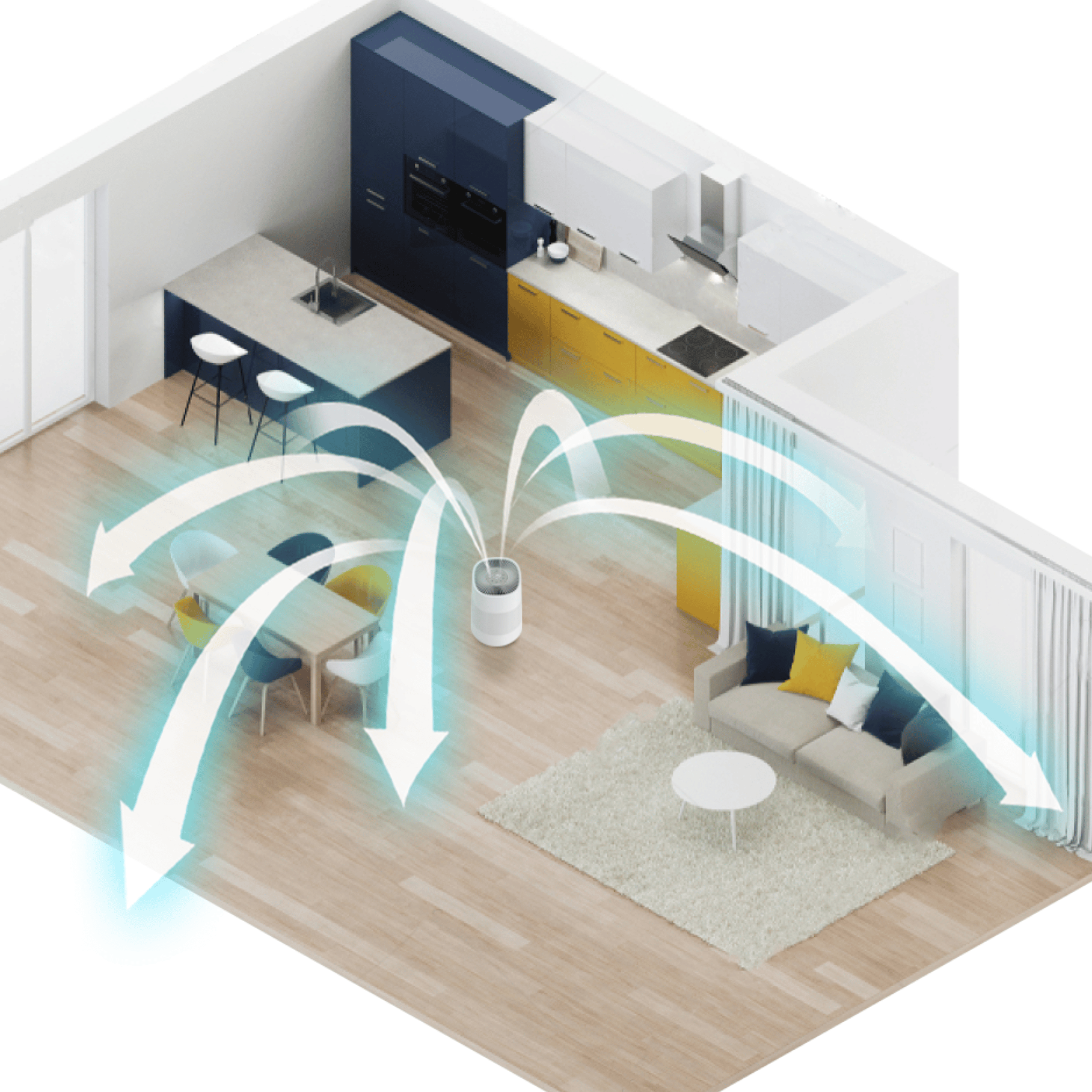 ecoQ HumidAir H400 – Leiser Luftreiniger und Luftbefeuchter | ecofort.ch
