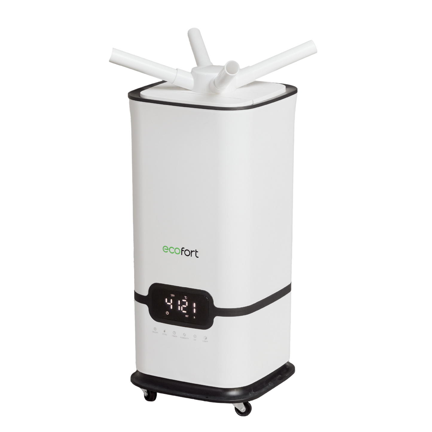 ecoQ HumidAir U1500, leistungsstarker Luftbefeuchter mit Hygrostat und 1500 ml/h Befeuchtungsleistung.