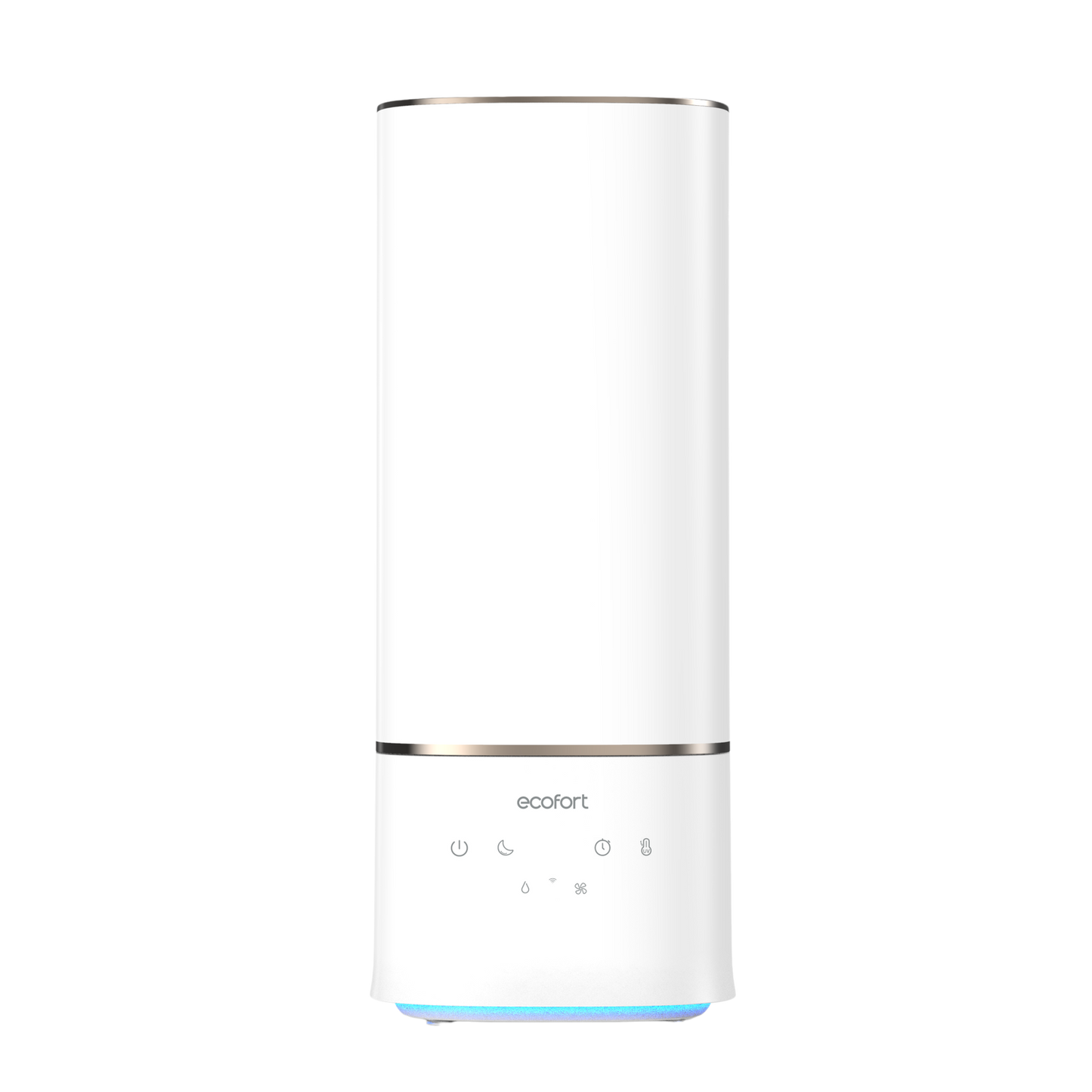 ecoQ HumidAir U400: ultraschall Luftbefeuchter mit Hygrostat, 3 Betriebsstufen und 7-farbigem Licht.