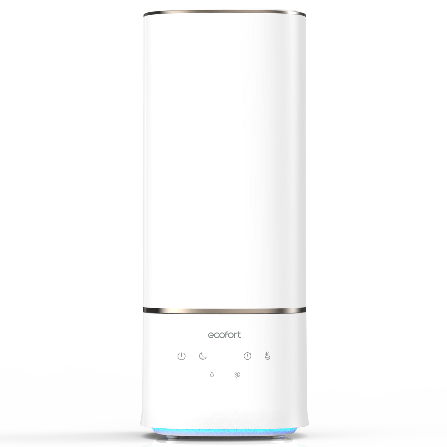 ecoQ HumidAir U400: ultraschall Luftbefeuchter mit Hygrostat, 3 Betriebsstufen und 7-farbigem Licht.