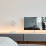 ecoQ SilentAir Due – flüsterleiser 3-in-1 Ventilator mit 3D-Schwenkfunktion, höhenverstellbar und steuerbar per App, Fernbedienung oder Bedienfeld