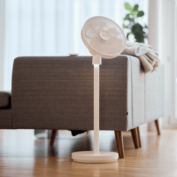 ecoQ SilentAir Due – innovativer Gleichstromventilator mit 10 Stufen, Auto-, Schlaf- und Natural-Modus für jede Raumsituation