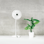 ecoQ SilentAir Grande Standventilator mit einfacher Montage, höhenverstellbar und leisem Betrieb ab 32 dB.