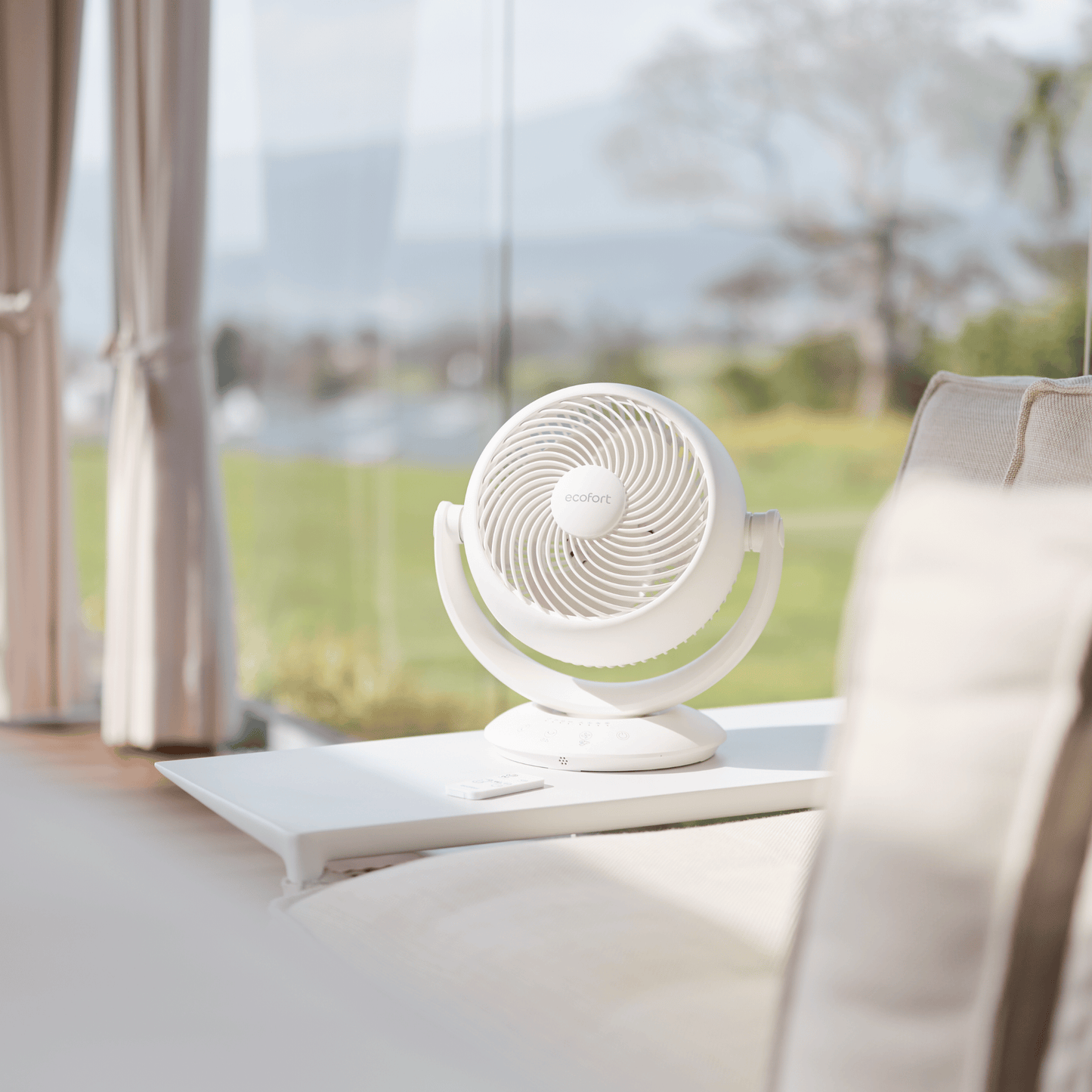Kompakter Ventilator im Wintergarten