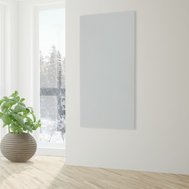 FIRST Heating Elegant Basic Infrarotpanel in Matt Weiss, 1000W, für Wand- und Deckenmontage, spritzwassergeschützt.