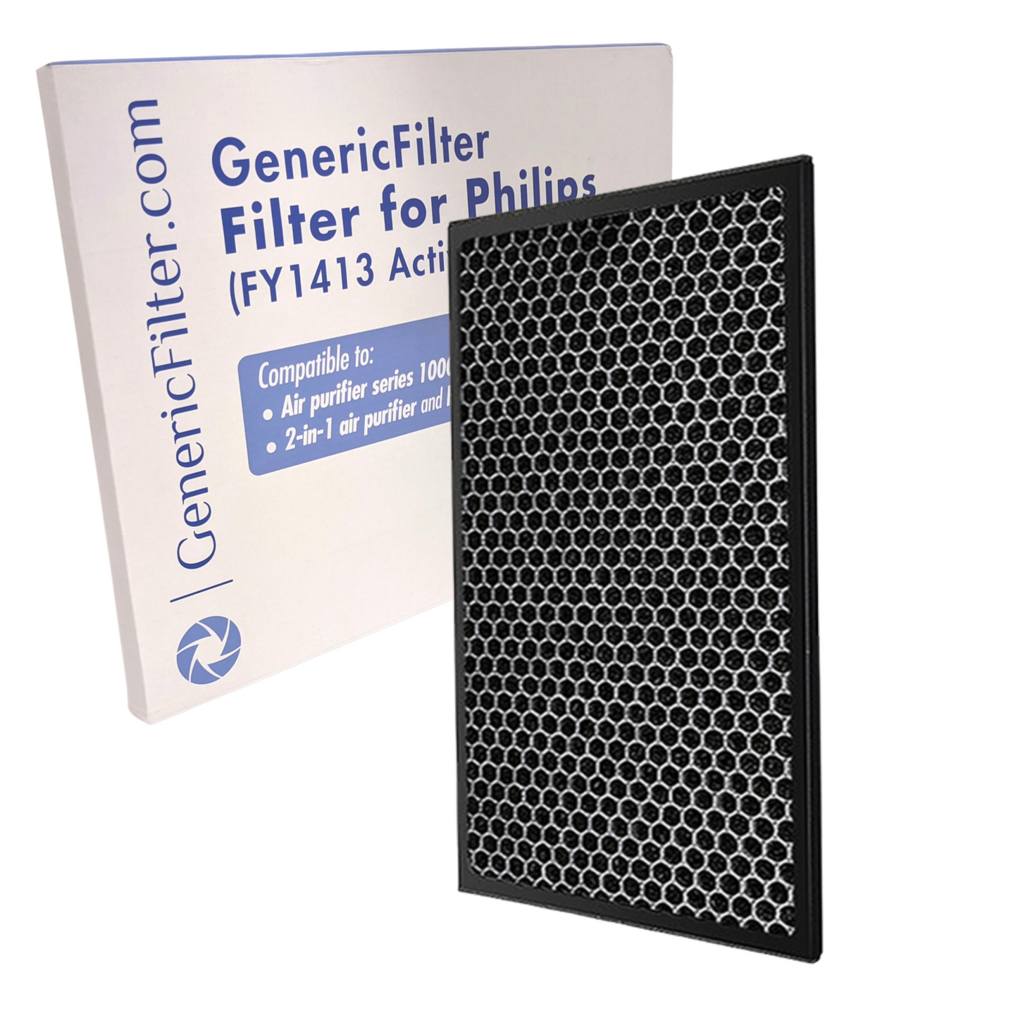 GenericFilter Aktivkohlefilter für Philips Luftreiniger, Ersatzfilter für Serien 1000 und 2000, 20 cm hoch