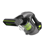 Gtech Multi TE kabelloser Staubsauger mit wechselbarem Li-Ion-Akku und integriertem Scheinwerfer.