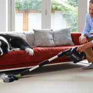 Der kabellose Gtech Pro Bag 2 K9 Staubsauger mit 2000 mAh Akku und 2 Saugstufen.