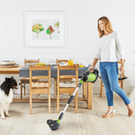 Gtech Pro Bag 2 kabelloser Staubsauger mit auswechselbarem Akku und 1.5 l Beutelvolumen.