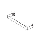 Handtuchhalter Climastar, Tiefe 8 cm, Länge 51 cm, ideal für Infrarotheizung und Heizung Zubehör.