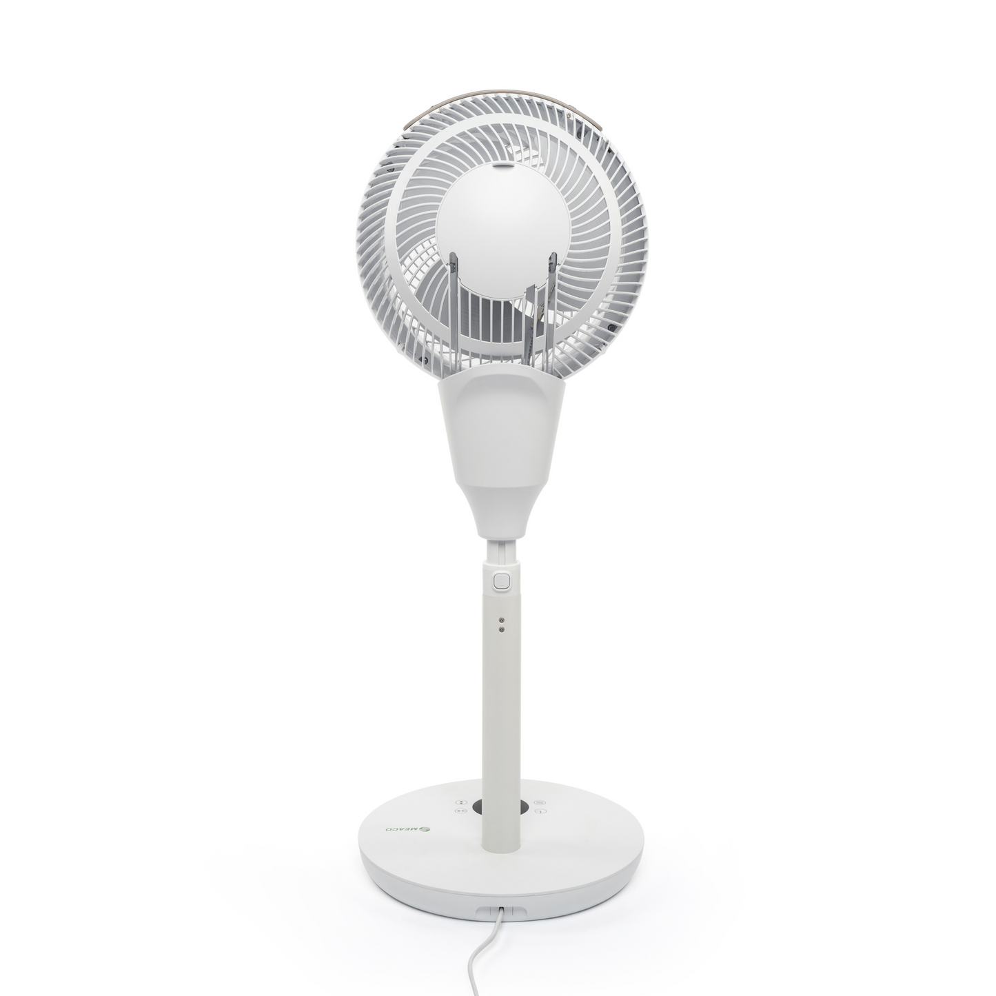 Meaco Air360° Standventilator mit Multi-Swing-Funktion und ultraleisem Betrieb bei 20 Dezibel.