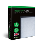 Meaco Arete H13 HEPA-Filter 3er Pack für Luftentfeuchter 10L und 12L, leicht einsetzbar.