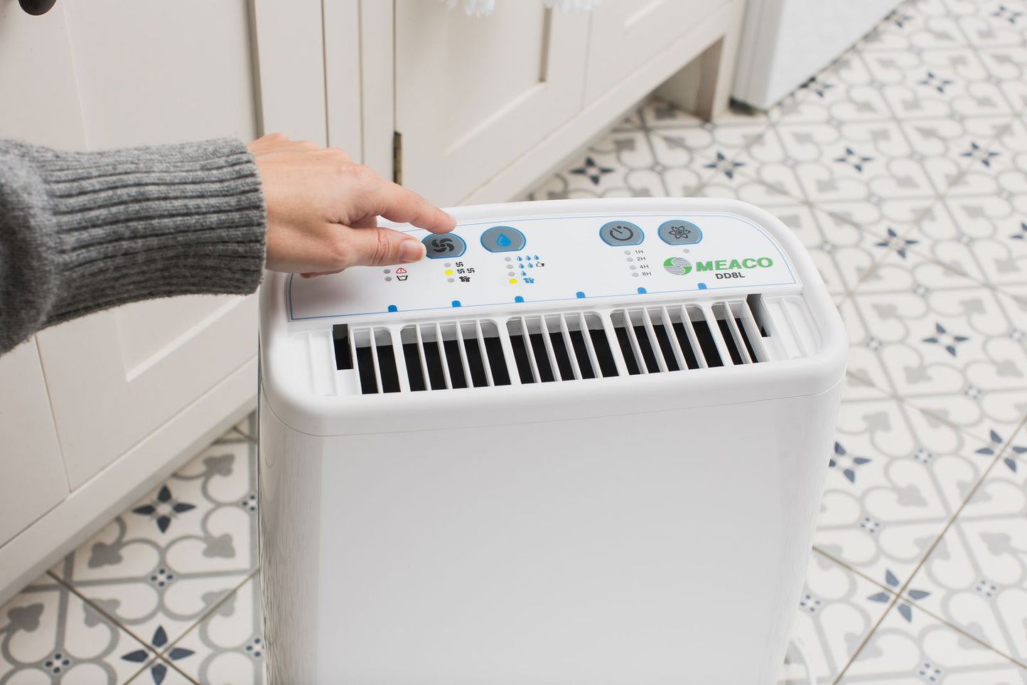 Meaco DD8L Luftentfeuchter mit Hygrostat und Ionisator für saubere Raumluft und Wäschetrockner-Funktion.