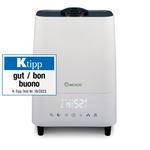 Meaco Deluxe 202 Ultraschall Luftbefeuchter mit Hygrostat und Auto-Modus, ideal für gesundes Raumklima.