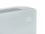 Meaco PowerDry Weiss, Wandmontage, edles Design mit Glasfront, leiser DC Motor, für Räume bis 300 m².