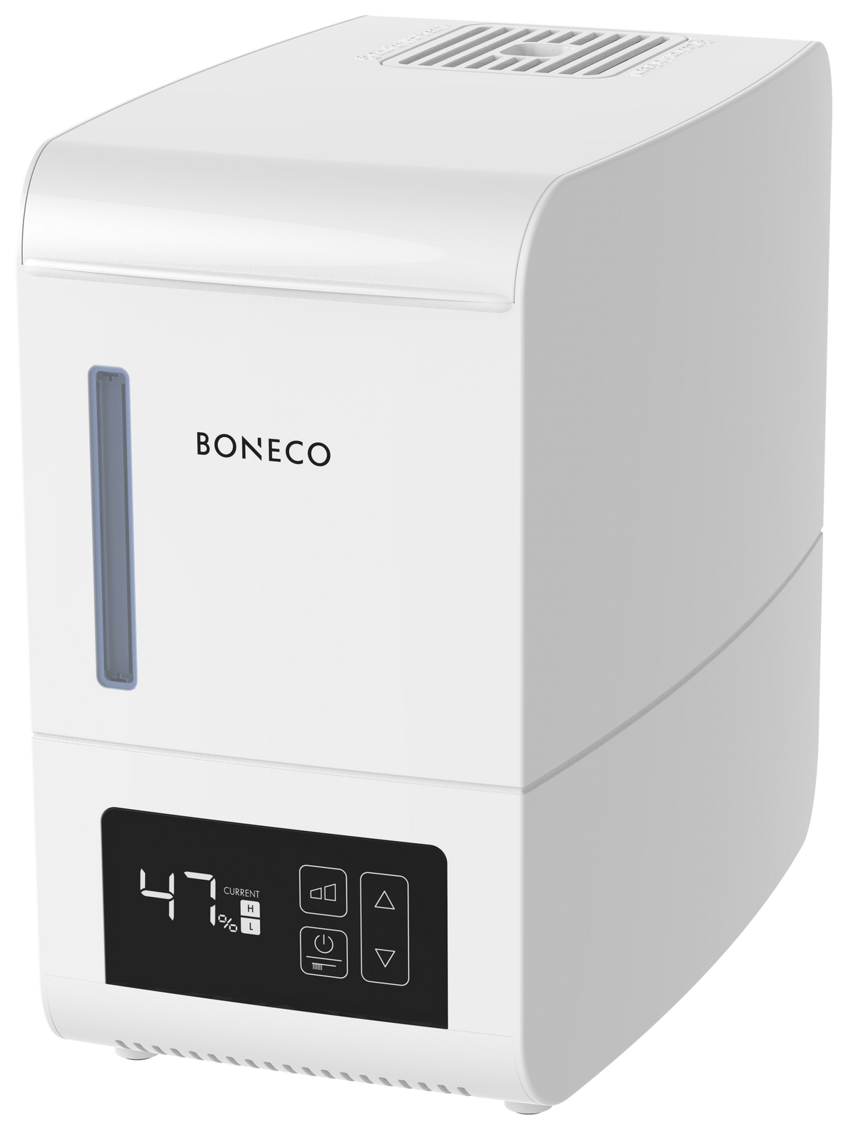 Boneco S250 Verdampfer Luftbefeuchter mit automatischer Abschaltung und Duftstoffbehälter für ätherische Öle.