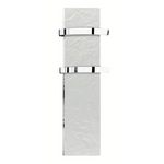 Climastar Slim 500 Handtuchtrockner in Stein-Design, 25 x 100 cm, effiziente Heizleistung von 500 Watt.