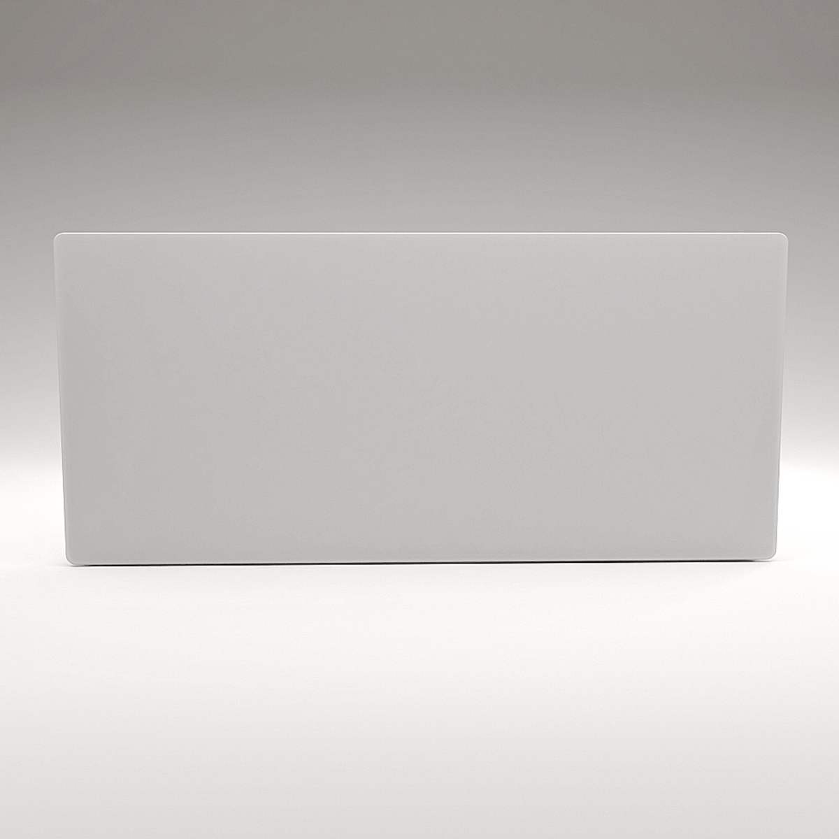 ZenSwiss Deluxe Infrarotpanel in weiss mat mit 550W Heizleistung, 54 cm x 118 cm, für Deckenmontage.