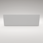 Elegante ZenSwiss Infrarotheizung 390W in Matt Weiss, 40x120 cm, geeignet für Wand- und Deckenmontage.