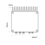 Funk Dimmer von Teleco Automation für 4000 Watt Heizgeräte, steuerbar von 0% bis 100%, inkl. PIR-Anschluss.