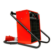 Veab BX 9AE Heizlüfter mit 9000 Watt Heizleistung, spritzwassergeschützt, tragbar oder wandmontiert.