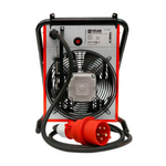 Veab BX 9AE Heizlüfter, portabel und spritzwassergeschützt (IPX4), Heizleistung 9000 Watt, ideal für Baustellen.