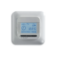 Elektro-Heizlüfter Veab ENV-L 15 kW mit verstellbarer Wandhalterung und externer Thermostatsteuerung.