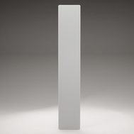 Niedrigenergie-Infrarotheizung ZenSwiss, 400W, matt weiss, elegantes Design, an der Wand montiert.