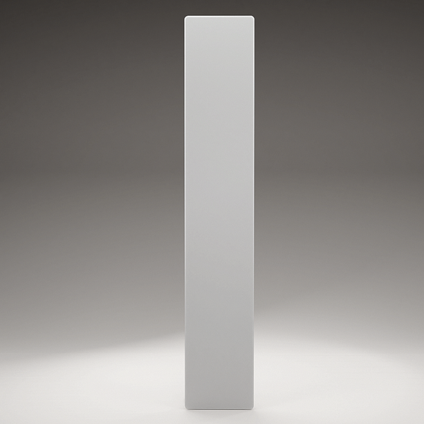 Niedrigenergie-Infrarotheizung ZenSwiss, 400W, matt weiss, elegantes Design, an der Wand montiert.