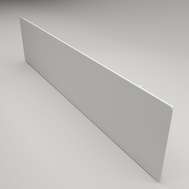 ZenSwiss Niedrigenergie-Infrarotheizung 570W in elegantem mattem Weiss, Wandmontage, flaches Design.