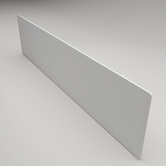 ZenSwiss Niedrigenergie-Infrarotheizung 570W in elegantem mattem Weiss, Wandmontage, flaches Design.