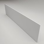 ZenSwiss Niedrigenergie-Infrarotheizung 570W in elegantem mattem Weiss, Wandmontage, flaches Design.