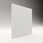 Infrarot-Heizpanel ZenSwiss Deluxe 260W in Matt Weiss, 54 x 54 cm, für Decken- oder Wandmontage.