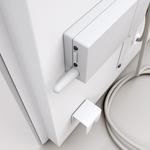 ZenSwiss Deluxe Infrarotpanel 280W in Matt Weiss, elegantes Design für Wand- oder Deckenmontage.