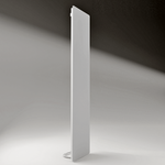 ZenSwiss Deluxe Infrarotpanel 570W in mattweiss, montiert an der Decke, elegante Optik und platzsparendes Design.