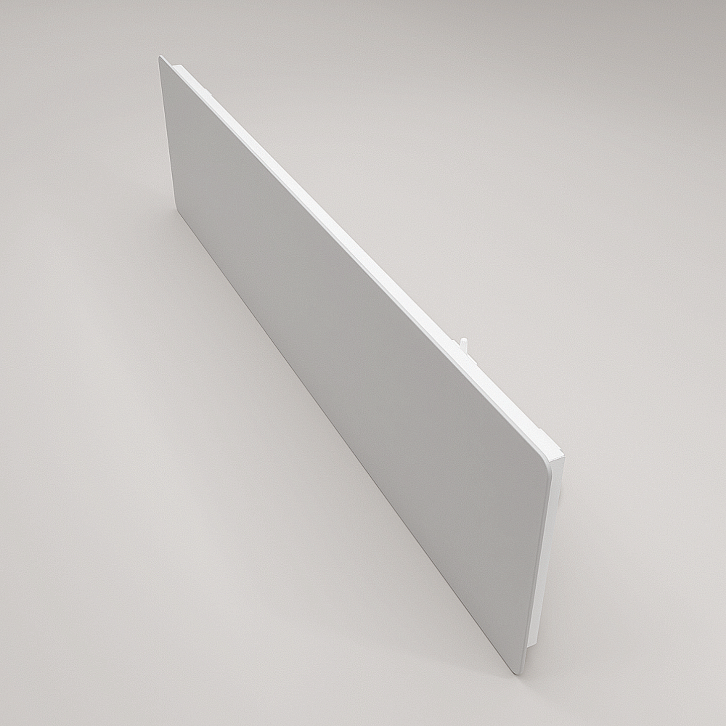 ZenSwiss Deluxe 280W in Matt Weiss: Schlanke Infrarotheizung mit sanfter Strahlungswärme. Ideal für kleine Räume – stilvoll, effizient und platzsparend.